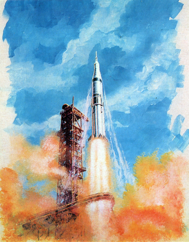 Illustration for article titled The First Spacewalker Created The Best SovietĀ CosmicĀ Landscapes